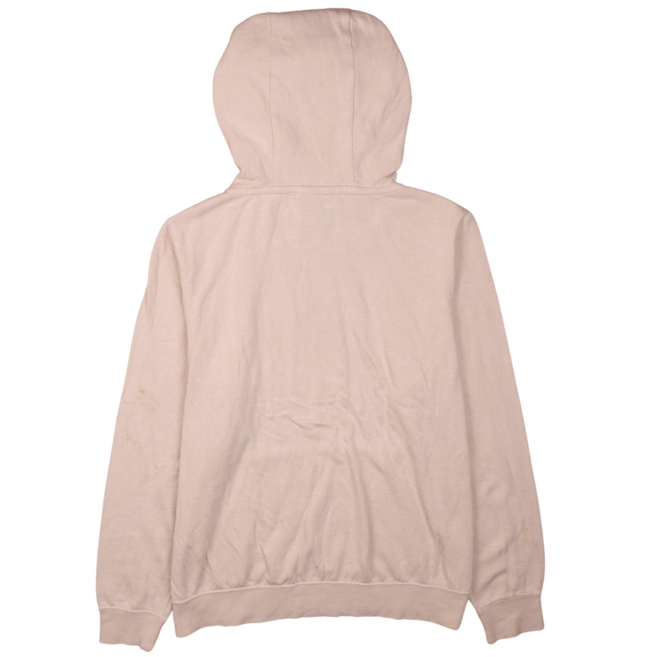 Nike Women’s Beige Pullover Hoodie Medium Cotton Logo Casual