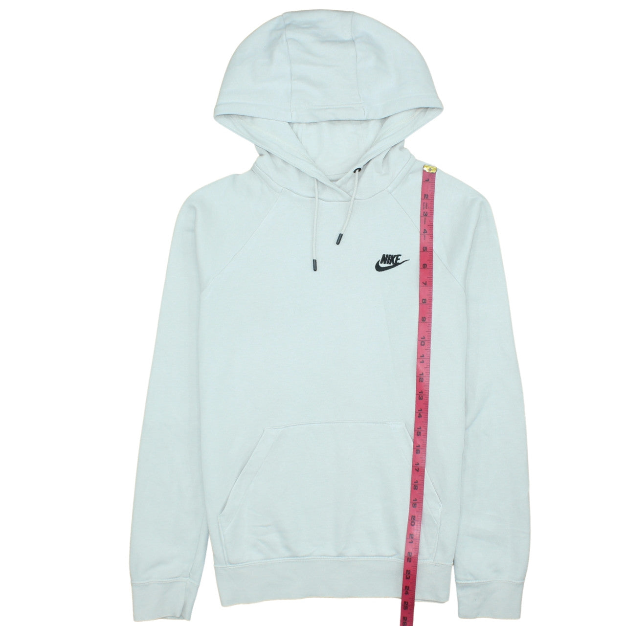Nike Women’s Light Grey Pullover Hoodie Small Cotton Blend