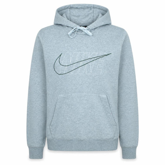 Nike Women’s Grey Pullover Hoodie Small Logo Graphic Sweatshirt