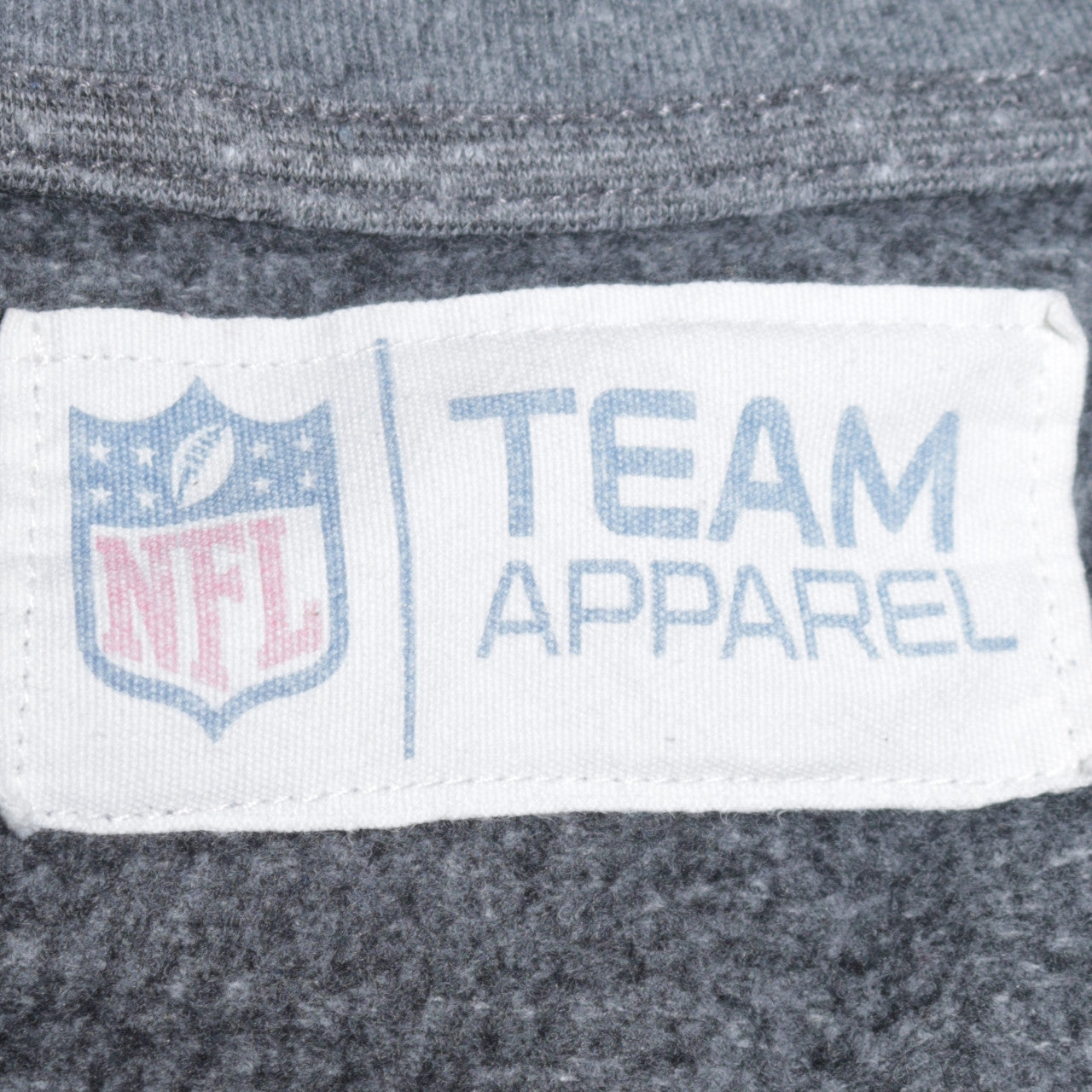 Team Apparel Mens Grey L Pullover Crew Neck NFL Logo Sweatshirt