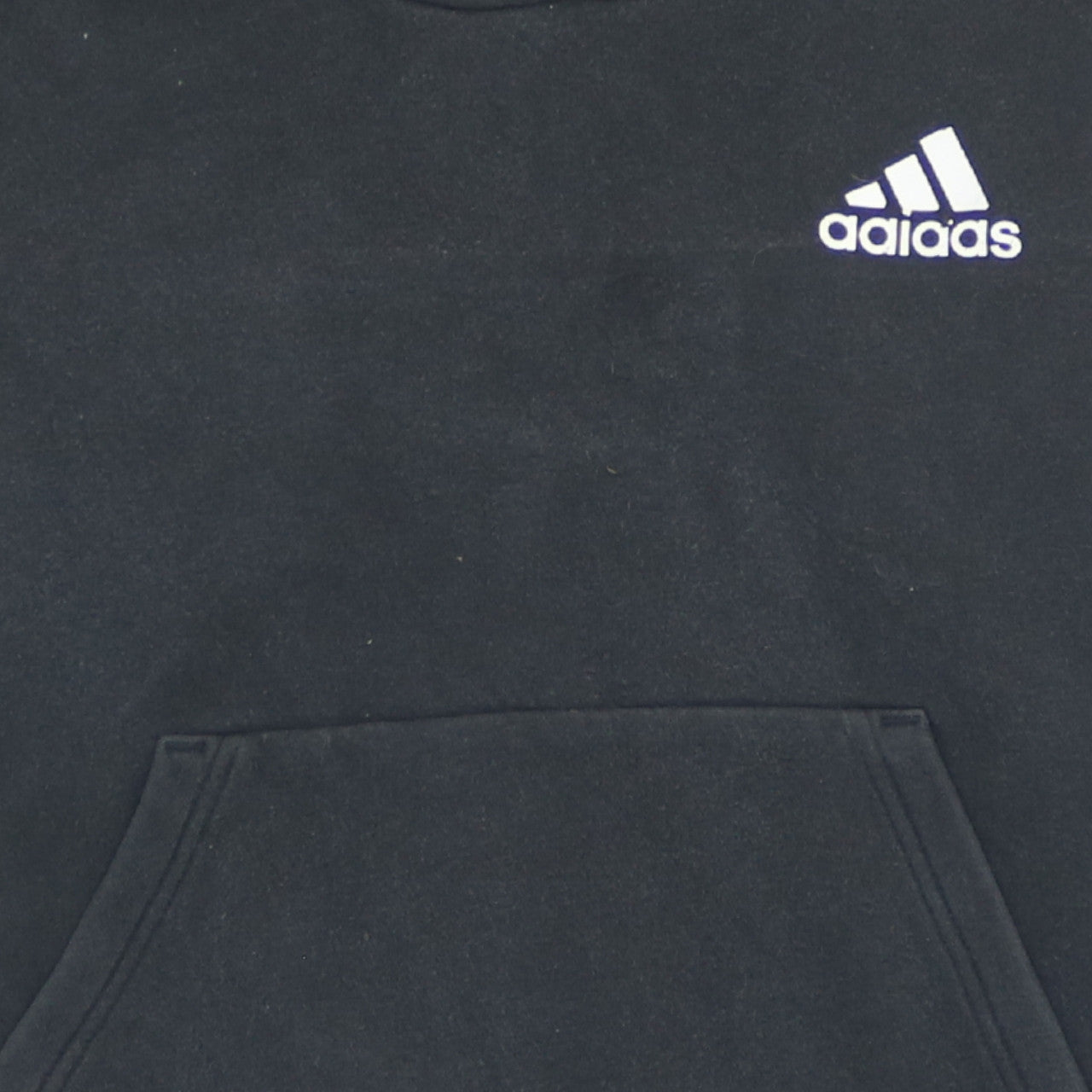 Adidas Boys Black 11-12 Years Pullover Hoodie with Stripe Detail