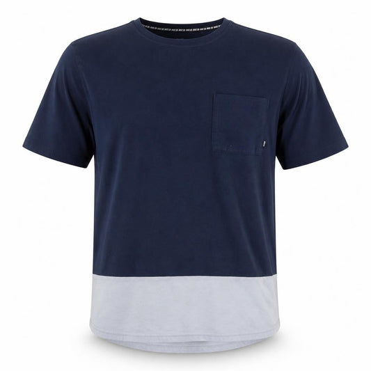 Nike SB Dri-Fit Men's Blue Colourblock Cotton T-Shirt Size L