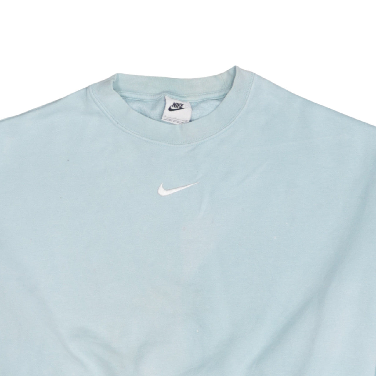 Nike Women Light Blue Crew Neck Pullover Sweatshirt Size S