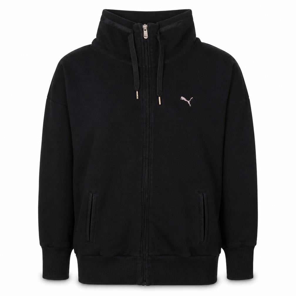 Puma Women Black Full Zip Hoodie Size 10