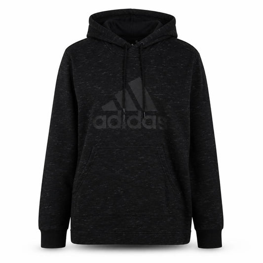 Adidas Womens Black XL Pullover Hoodie with Logo and Drawstring