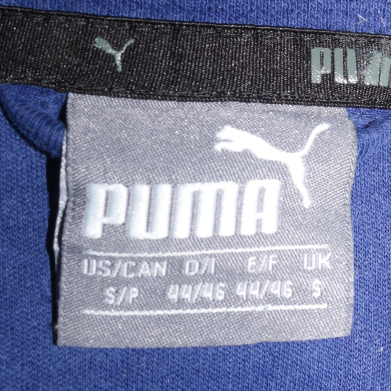 Puma Men's Blue Full Zip Hoodie Size S Lightweight Sportswear