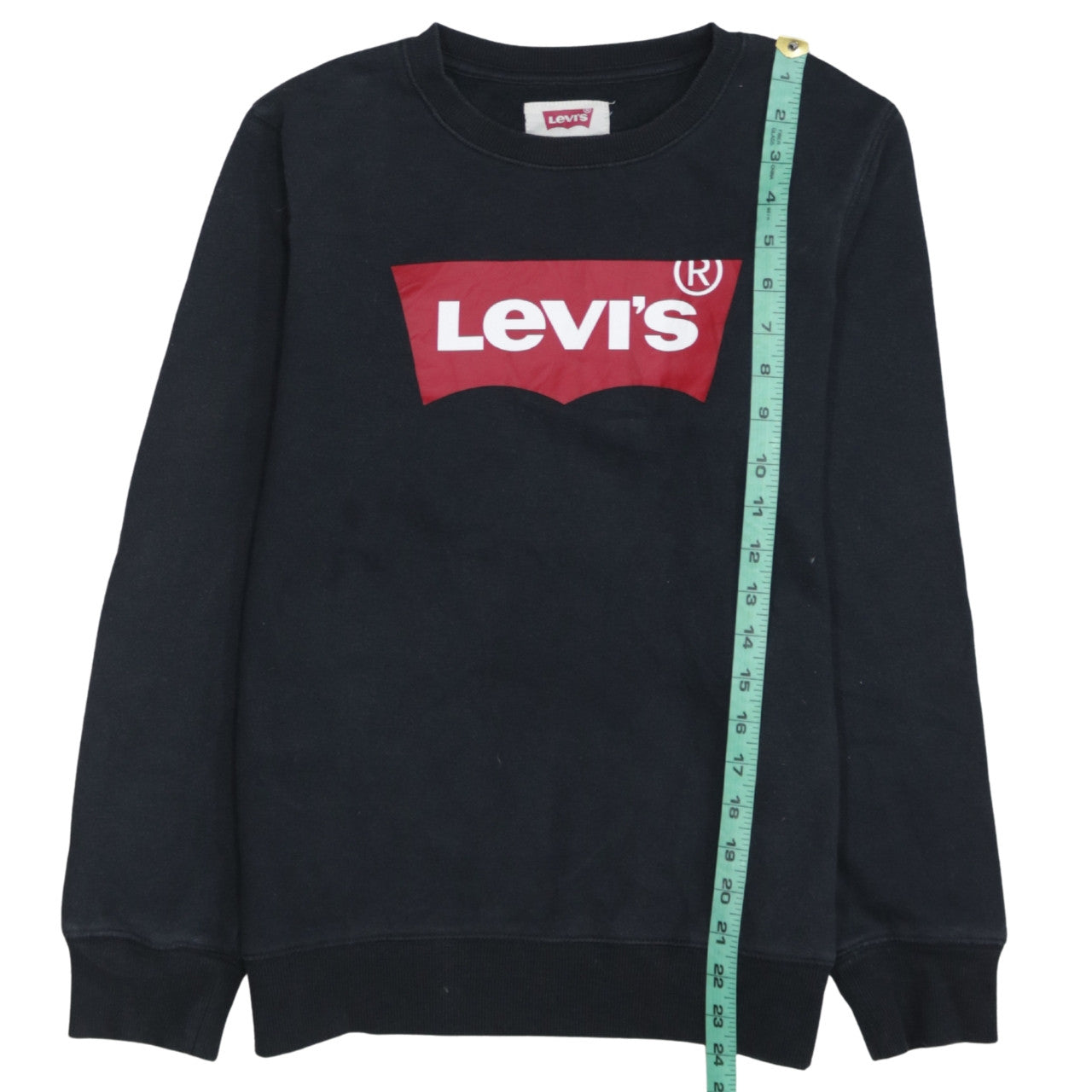 Levi's Boys Black Crew Neck Logo Sweatshirt 16 Years