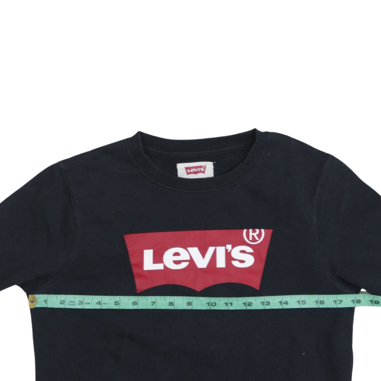 Levi's Boys Black Crew Neck Logo Sweatshirt 16 Years