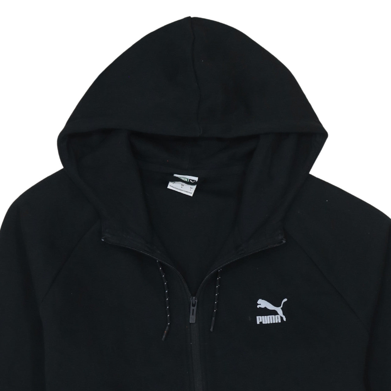 Puma Men's Black Full Zip Hoodie Size L Sports Fleece