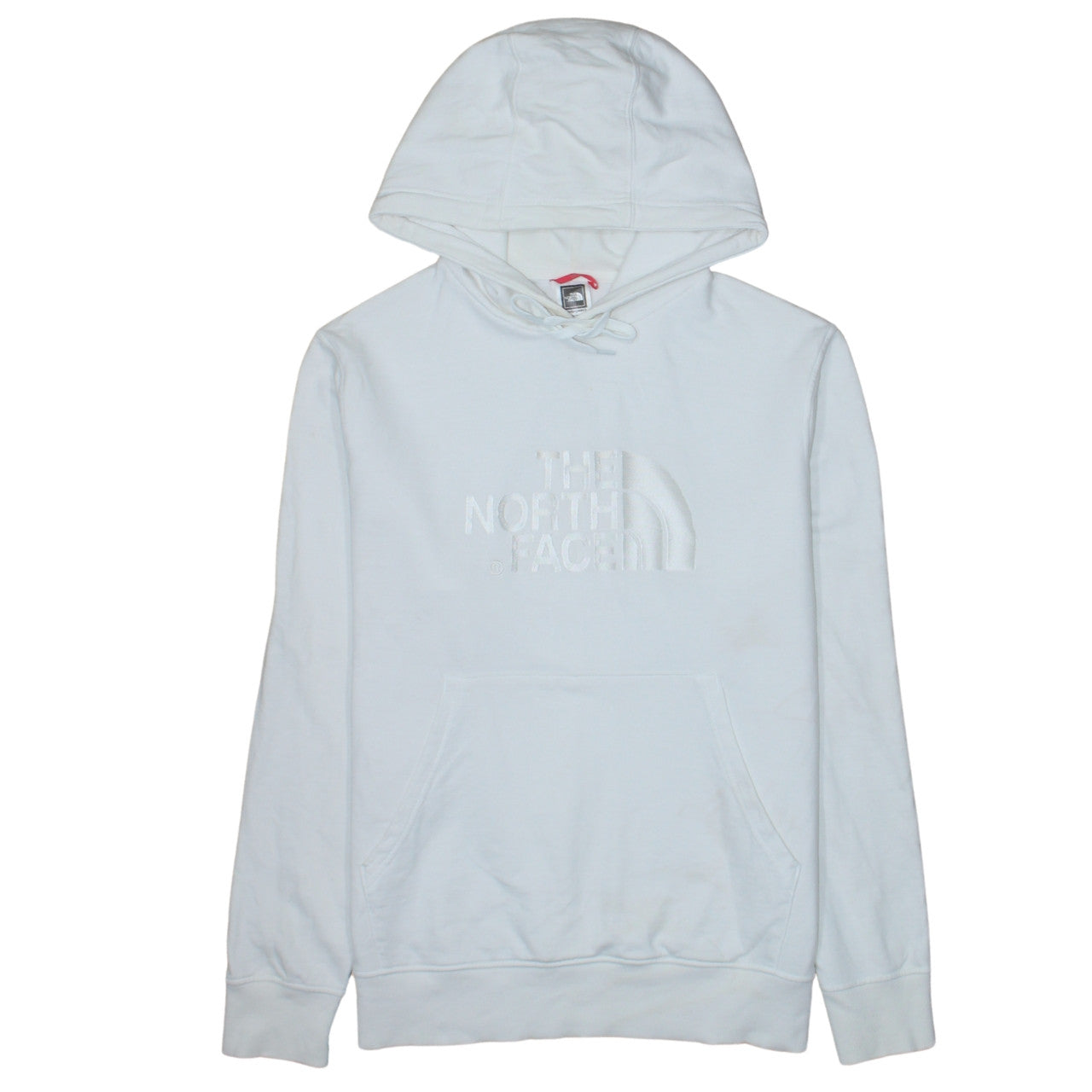 The North Face Mens White Medium Pullover Hoodie Cotton