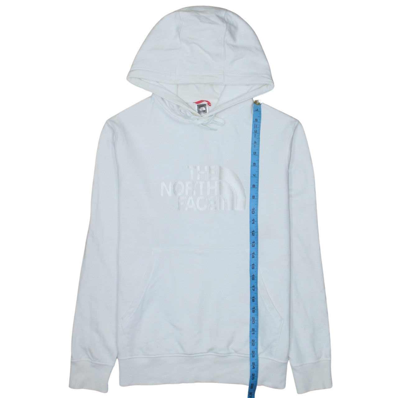 The North Face Mens White Medium Pullover Hoodie Cotton
