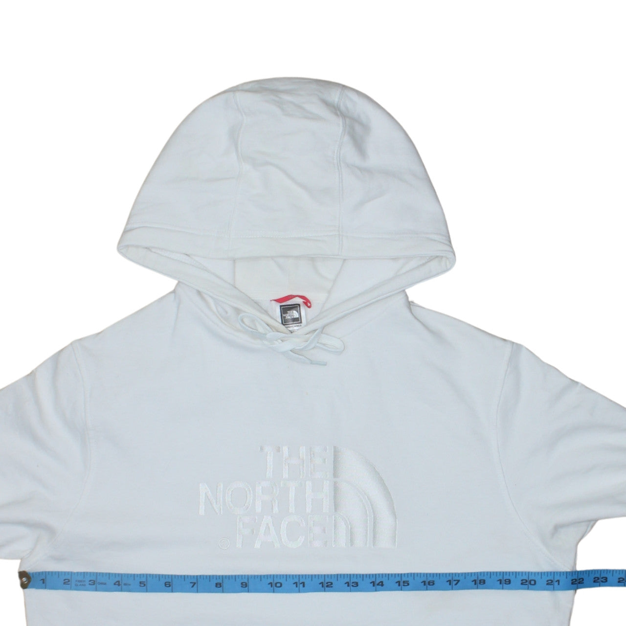 The North Face Mens White Medium Pullover Hoodie Cotton