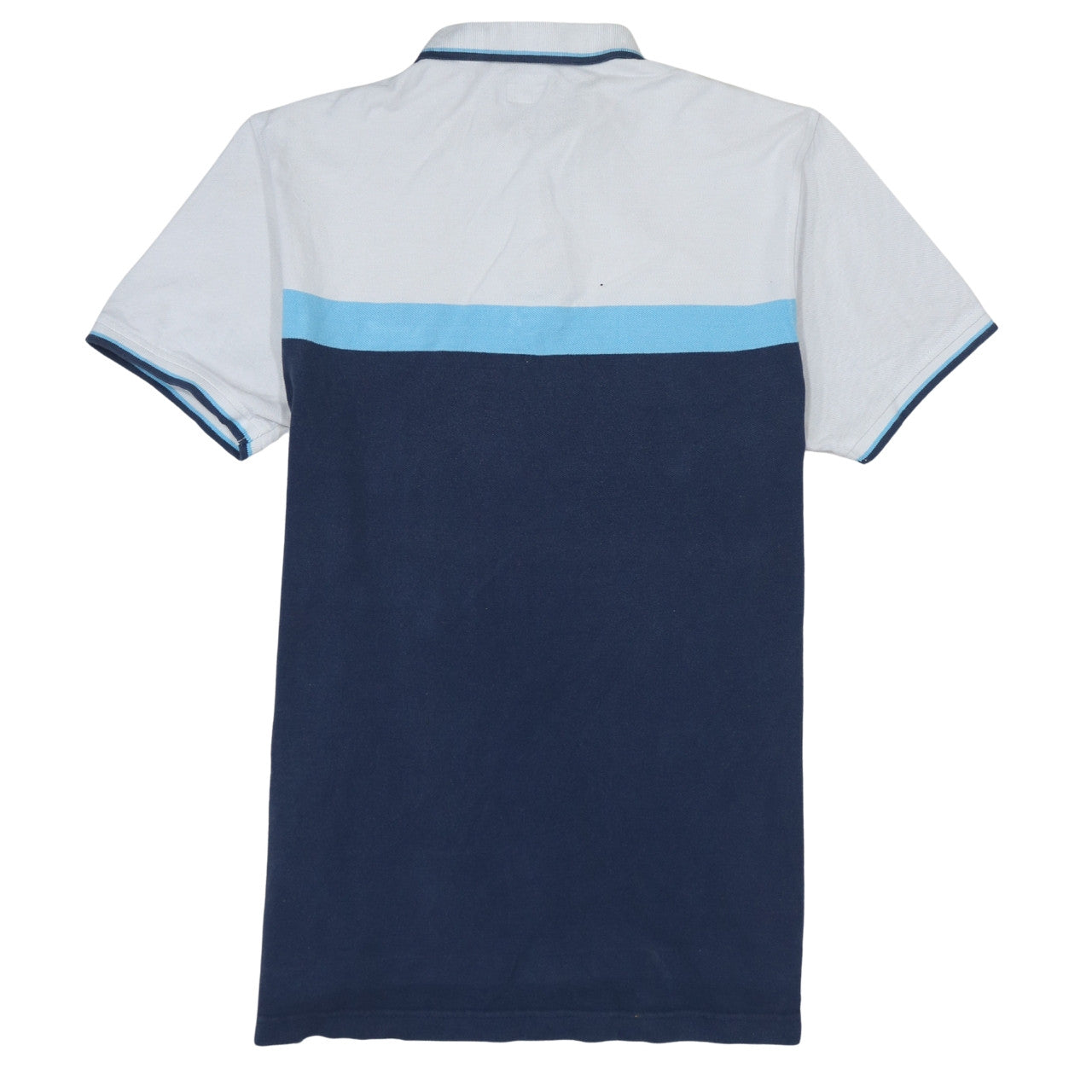 Levi's Men's Blue Colourblock Cotton Polo Shirt Size L