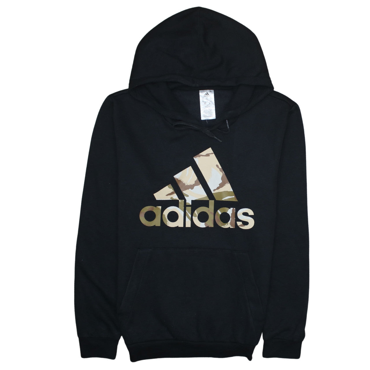 adidas Mens Black Pullover Hoodie Small Logo Sportswear