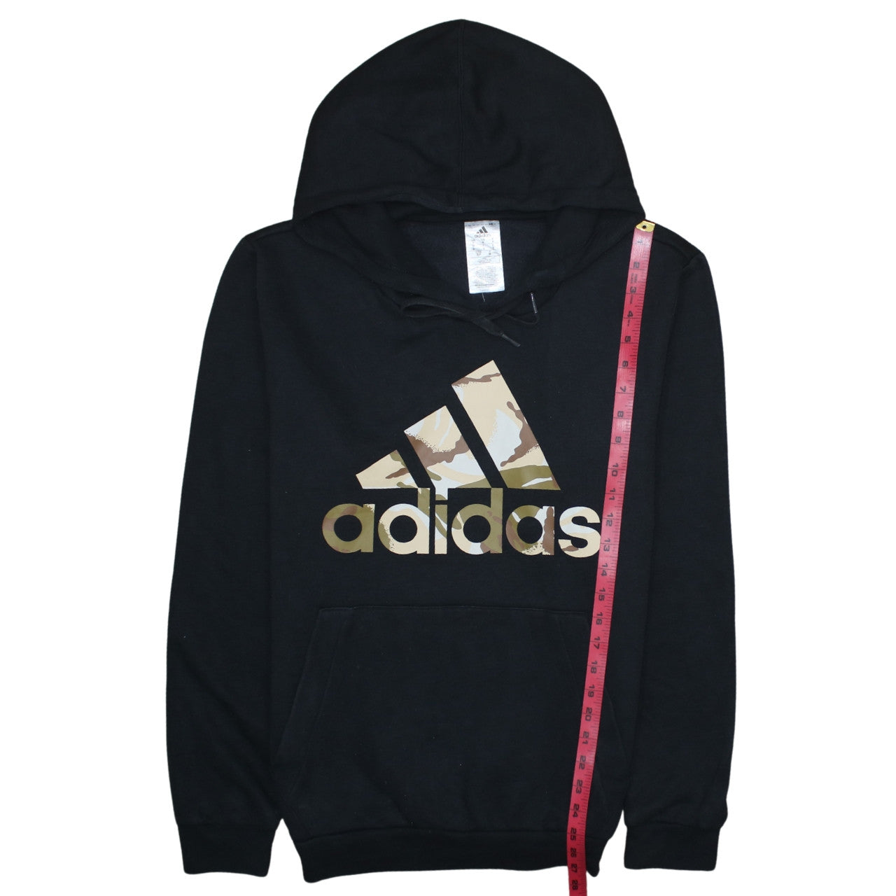 adidas Mens Black Pullover Hoodie Small Logo Sportswear