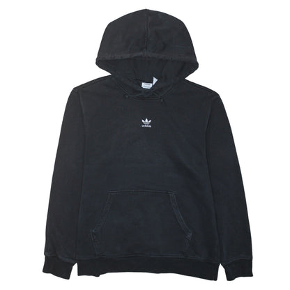 Additional front view of Adidas women’s black, size UK 10, pullover hoodie sweatshirt