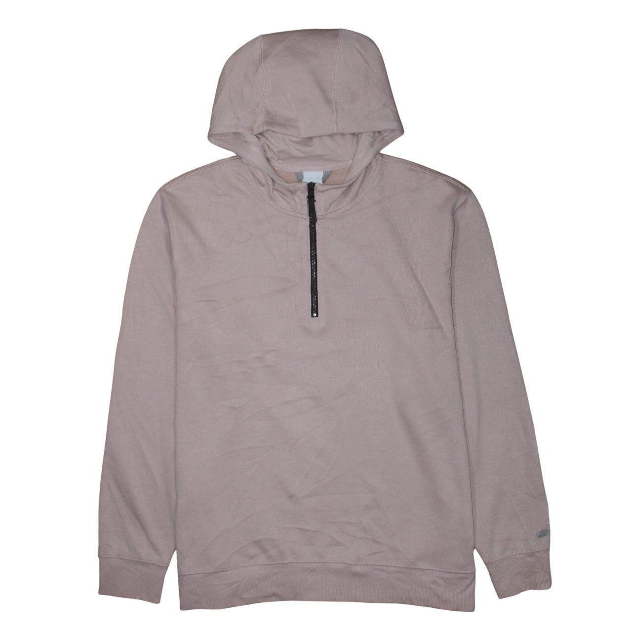 Nike Women’s Beige Dri-FIT 1/2 Zip Hooded Sweatshirt XL Polyester