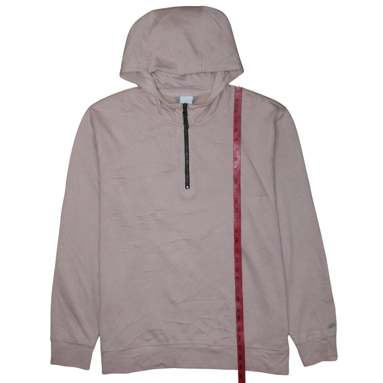 Nike Women’s Beige Dri-FIT 1/2 Zip Hooded Sweatshirt XL Polyester