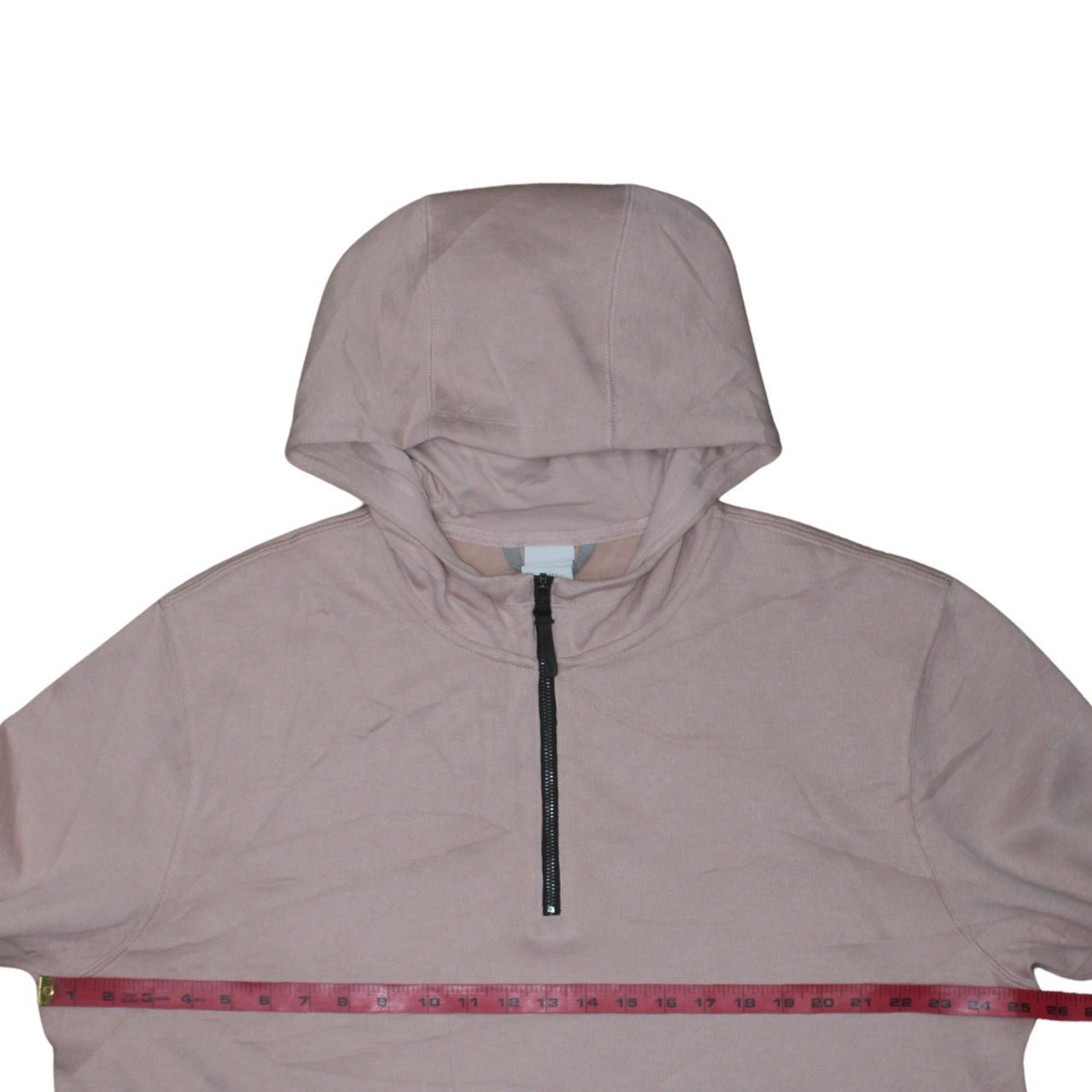 Nike Women’s Beige Dri-FIT 1/2 Zip Hooded Sweatshirt XL Polyester