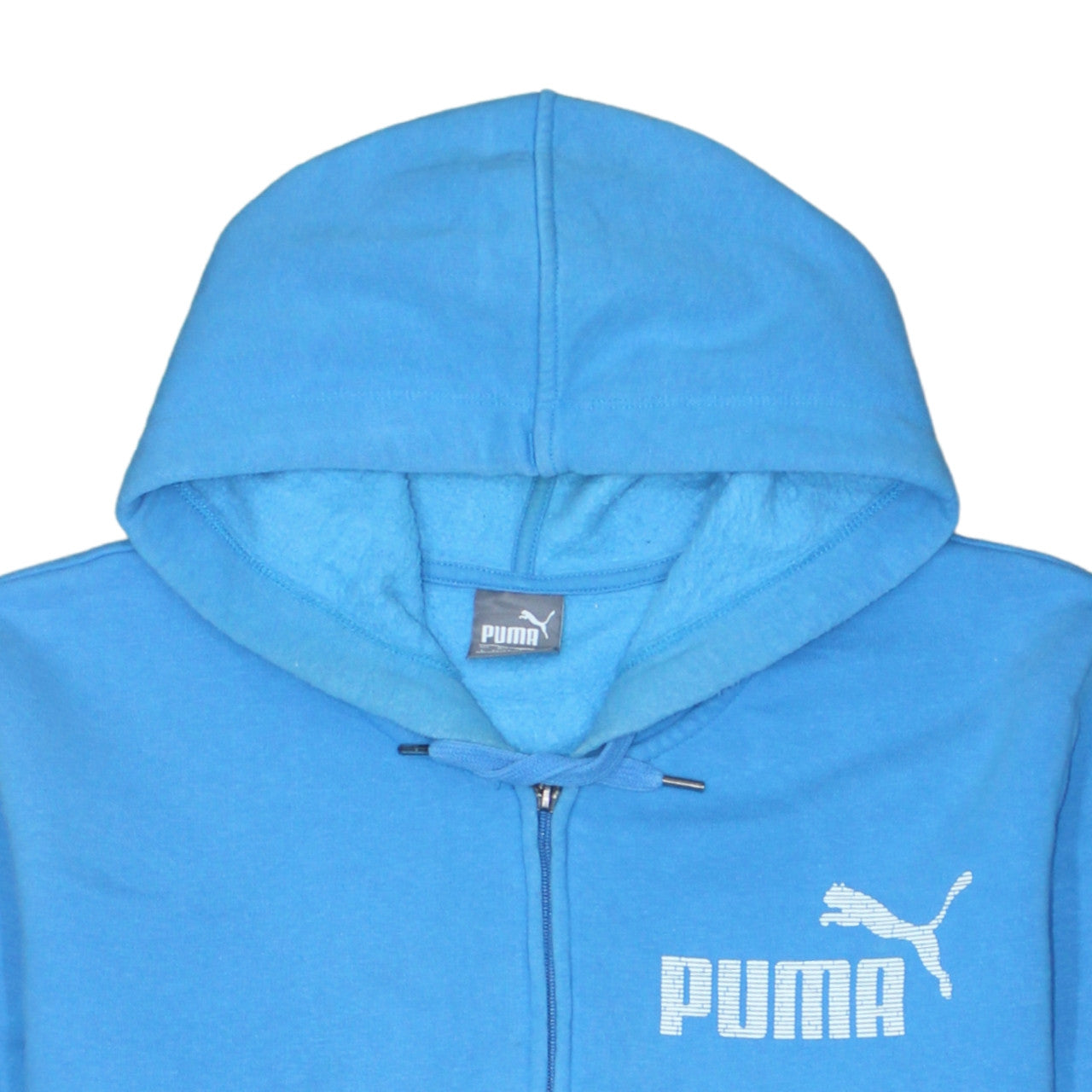 Puma Men's Blue Full Zip Hoodie L Regular Fit Sportswear