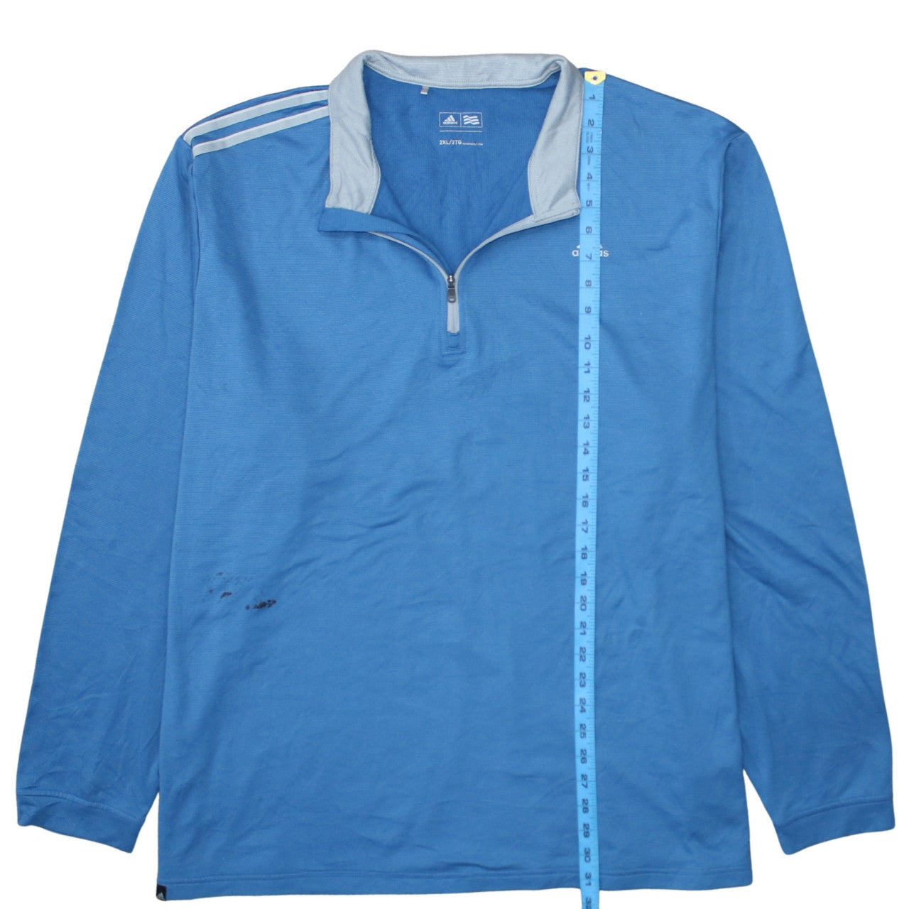 Adidas Men's Blue 2XL 1/4 Zip Golf Sweatshirt Pullover