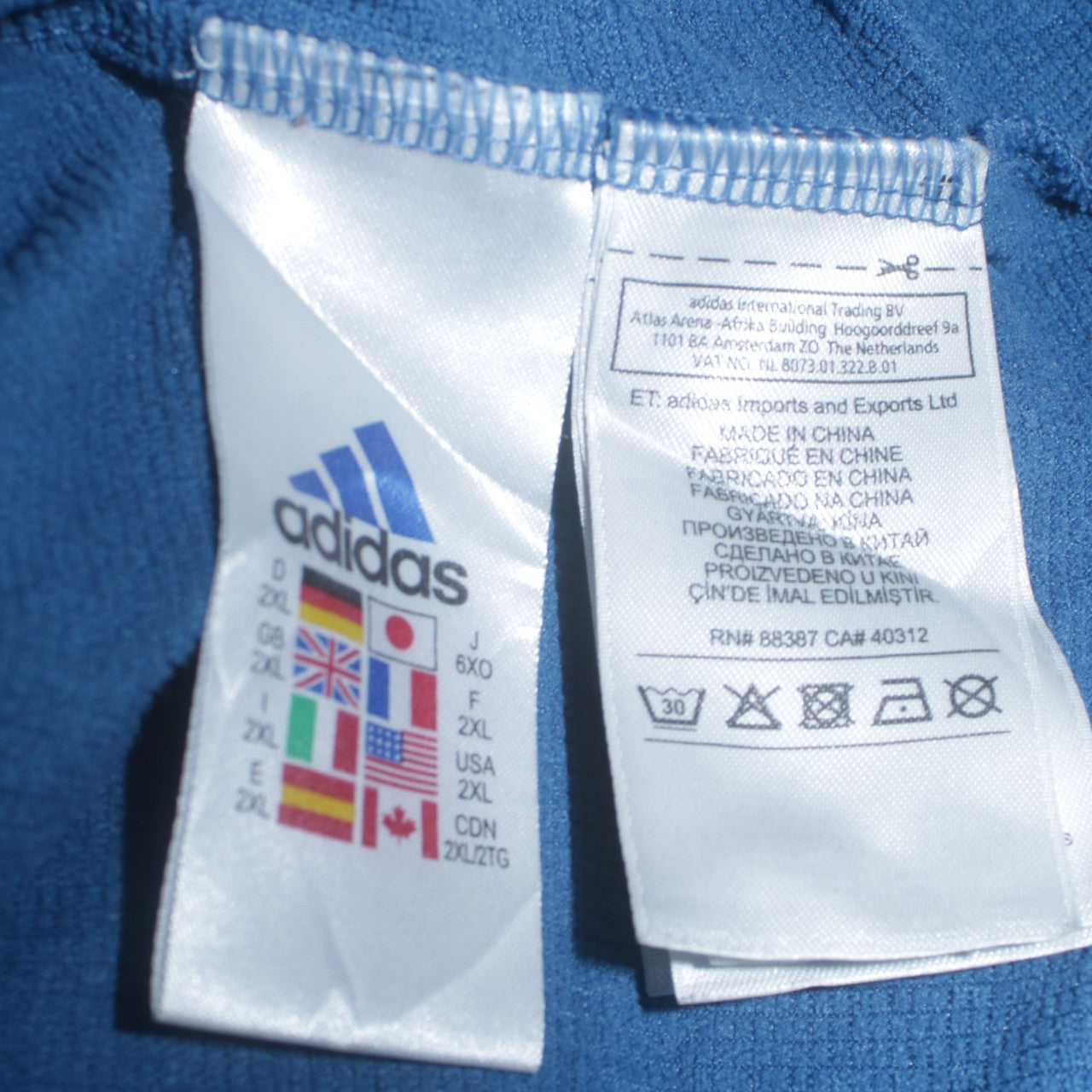 Adidas Men's Blue 2XL 1/4 Zip Golf Sweatshirt Pullover