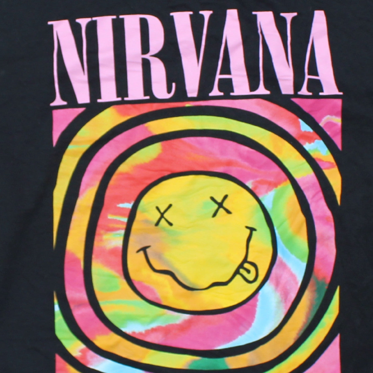 Nirvana Women's Black XL Pullover Sweatshirt with Graphic Print