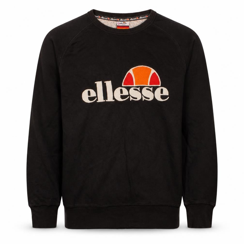 Ellesse Men's Black XS Pullover Crew Neck Sweatshirt