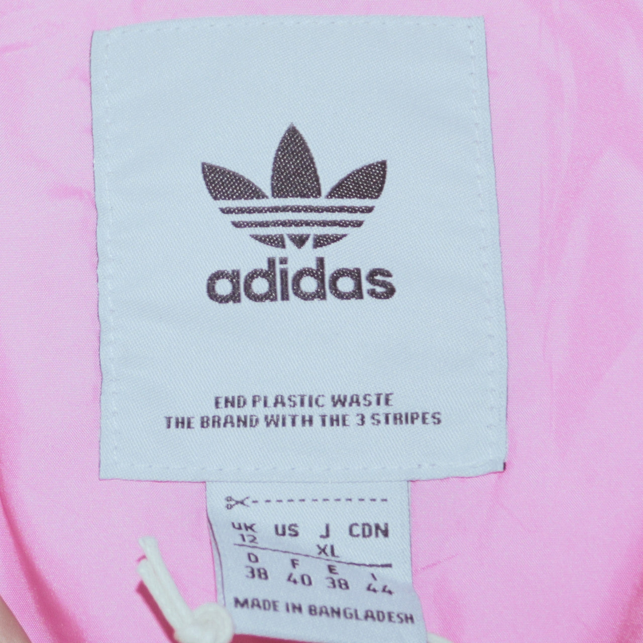 Adidas Womens Beige Puffer Jacket Size 12 Full Zip Winter Coat