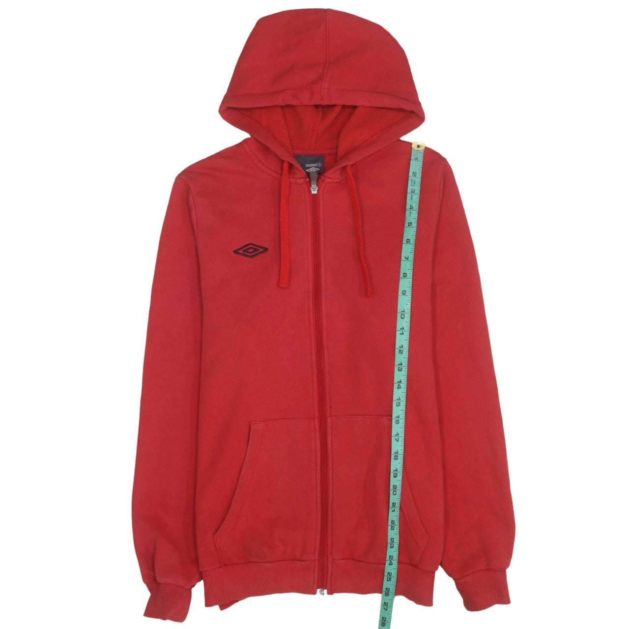 Umbro Men’s Red Full Zip Hoodie Size M Sportswear Classic