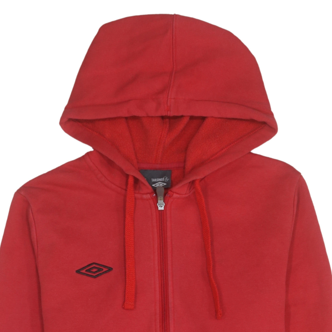Umbro Men’s Red Full Zip Hoodie Size M Sportswear Classic