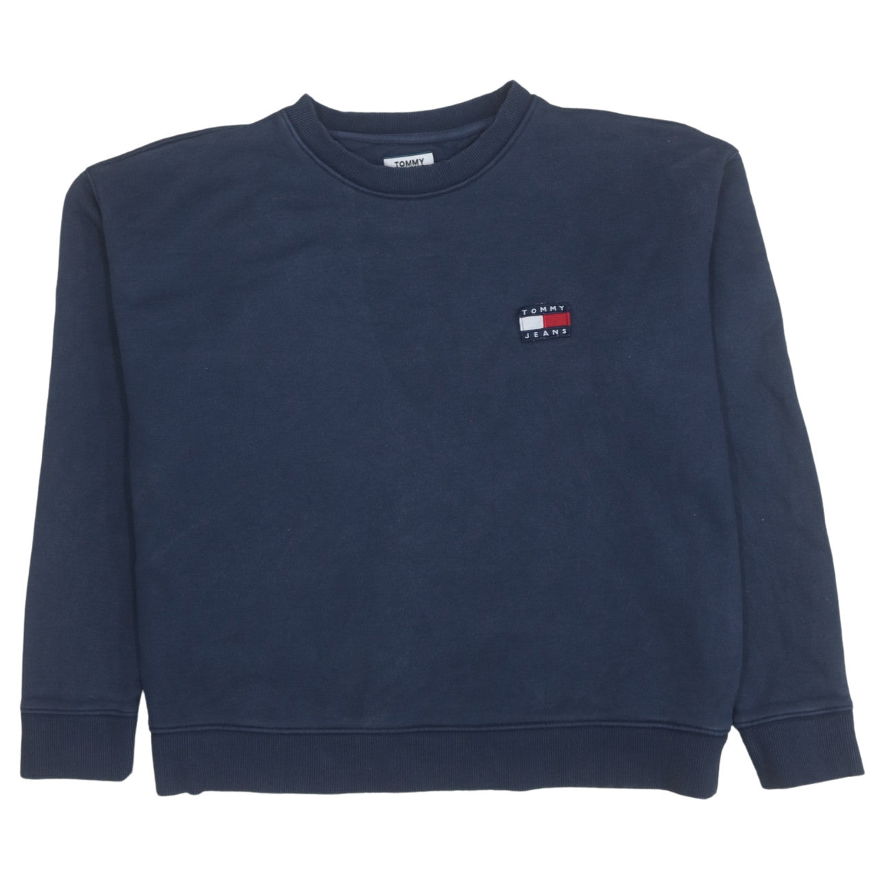 Tommy Jeans Men's Blue XL Crew Neck Pullover Sweatshirt