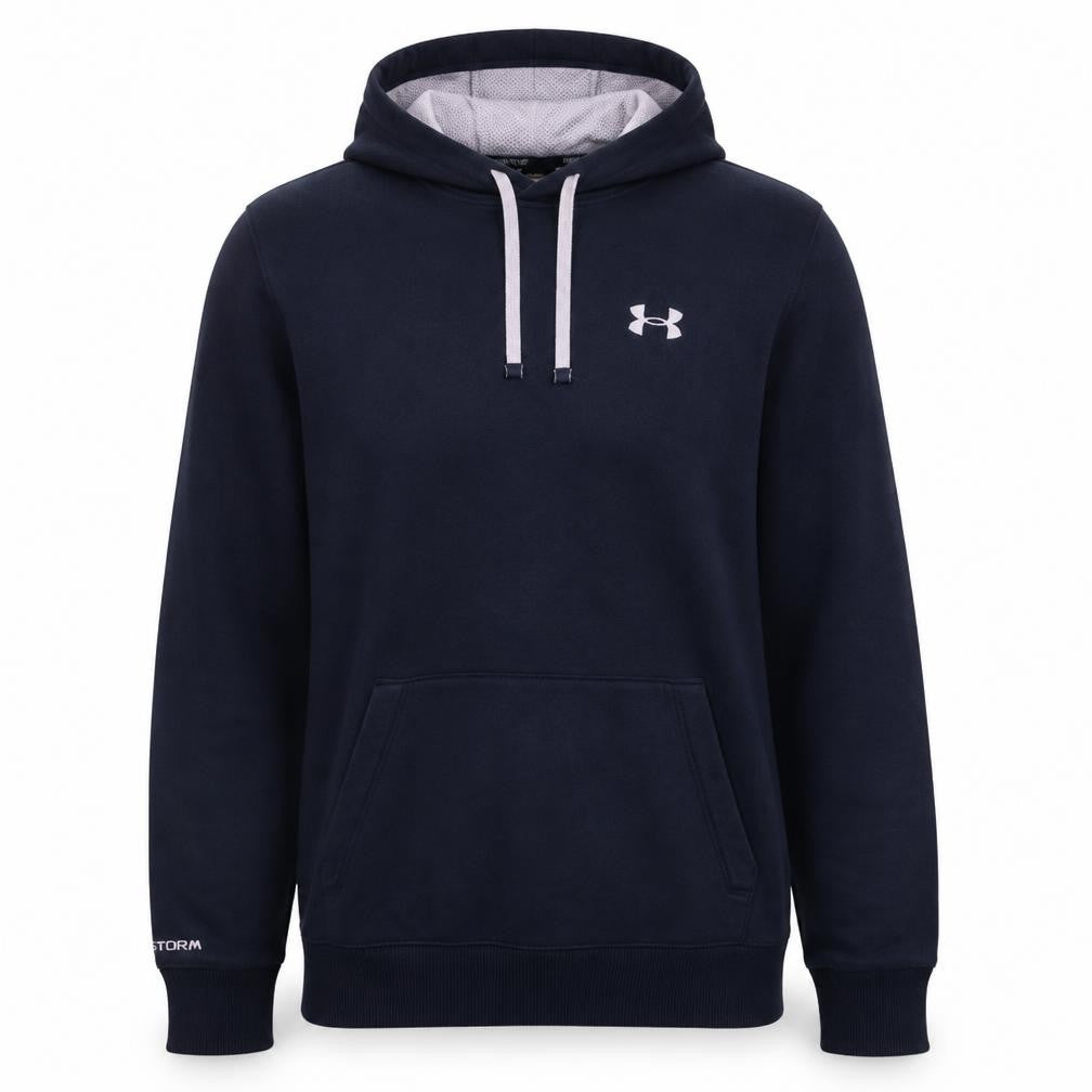 Under Armour Men's Blue Pullover Hoodie Small Relaxed Fit Sportswear