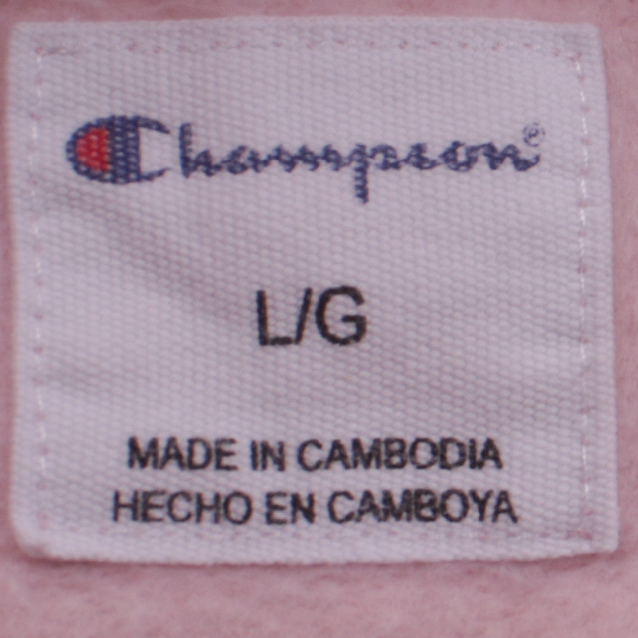 Champion Women's Pink Pullover Hoodie Large Embroidered Logo