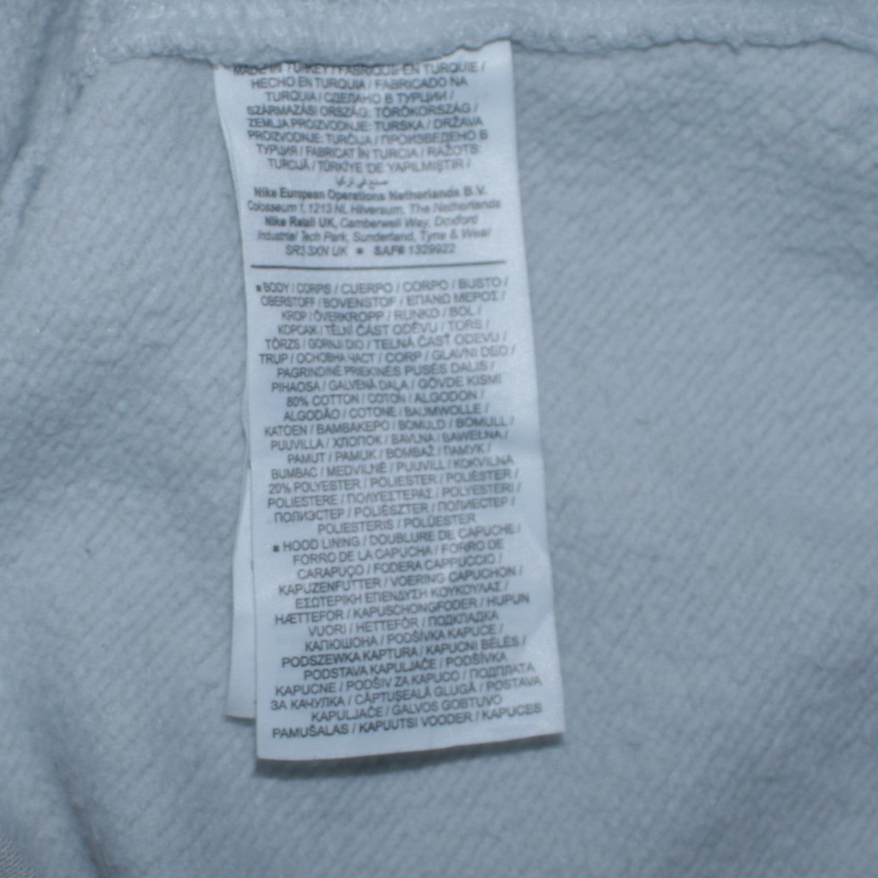 Nike Men's White Pullover Hoodie Small Graphic Sports Style