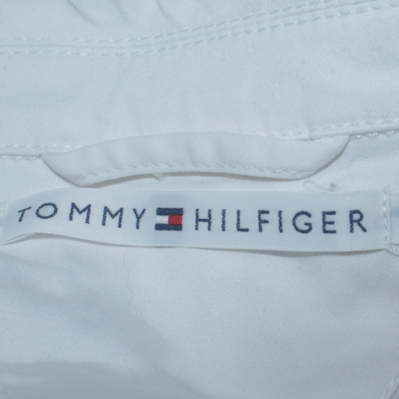 Tommy Hilfiger Women White Cotton Blend Blazer Jacket M