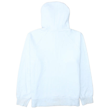 Levi's Mens White Pullover Hoodie Small Regular Fit Logo Fleece