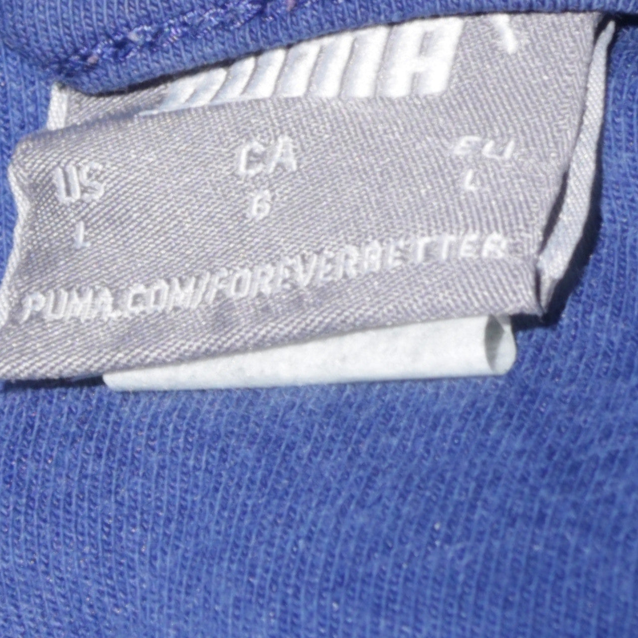 Puma Men's Blue Full Zip Hoodie Size L Sportswear Jacket