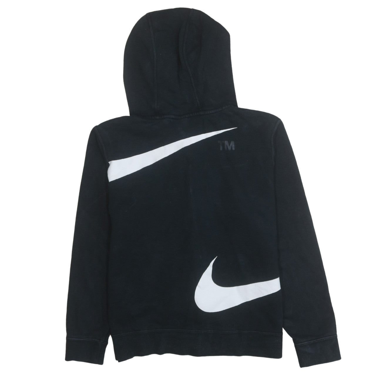 Nike Boys Black Full Zip Hoodie XL 158-170cm Hooded Sweatshirt
