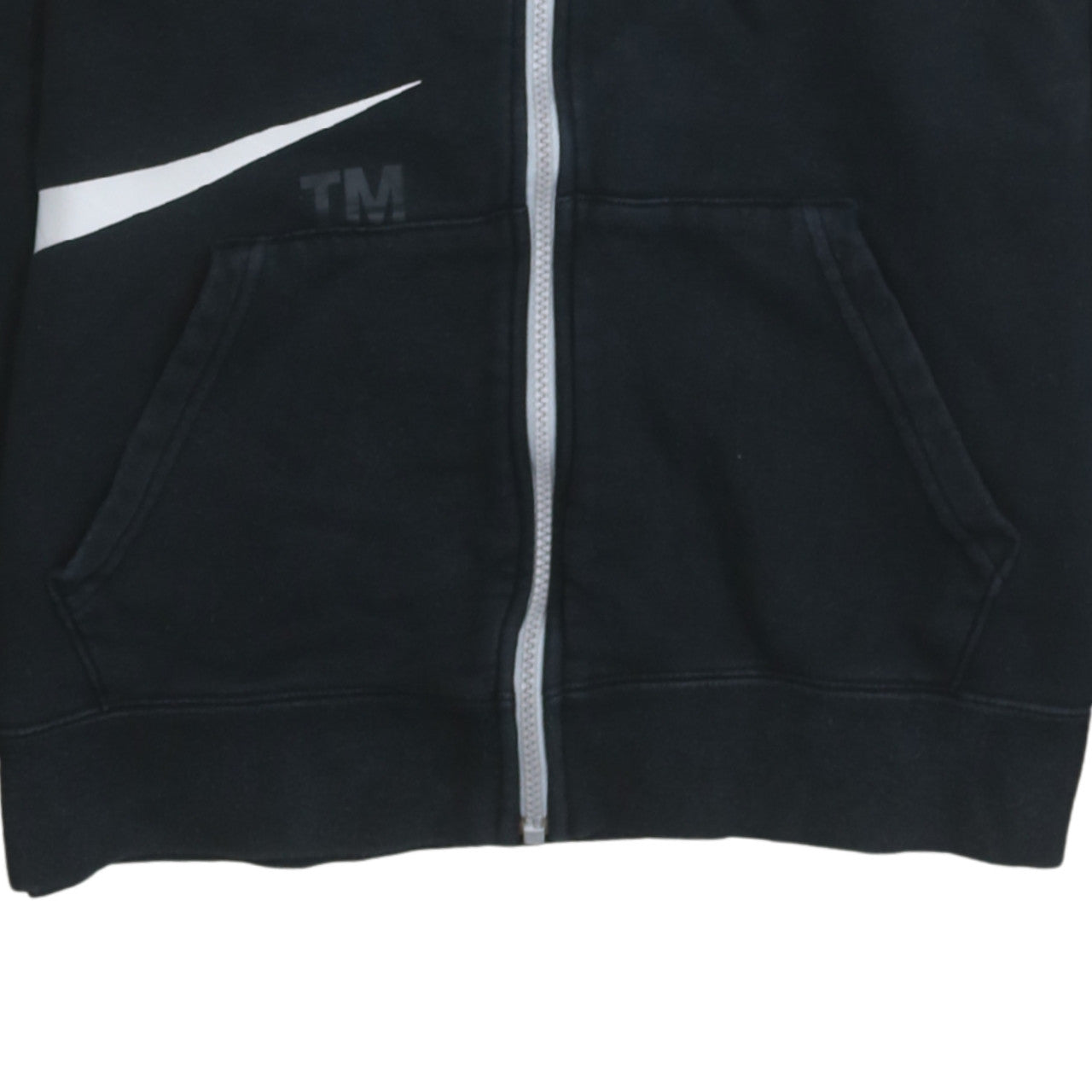 Nike Boys Black Full Zip Hoodie XL 158-170cm Hooded Sweatshirt