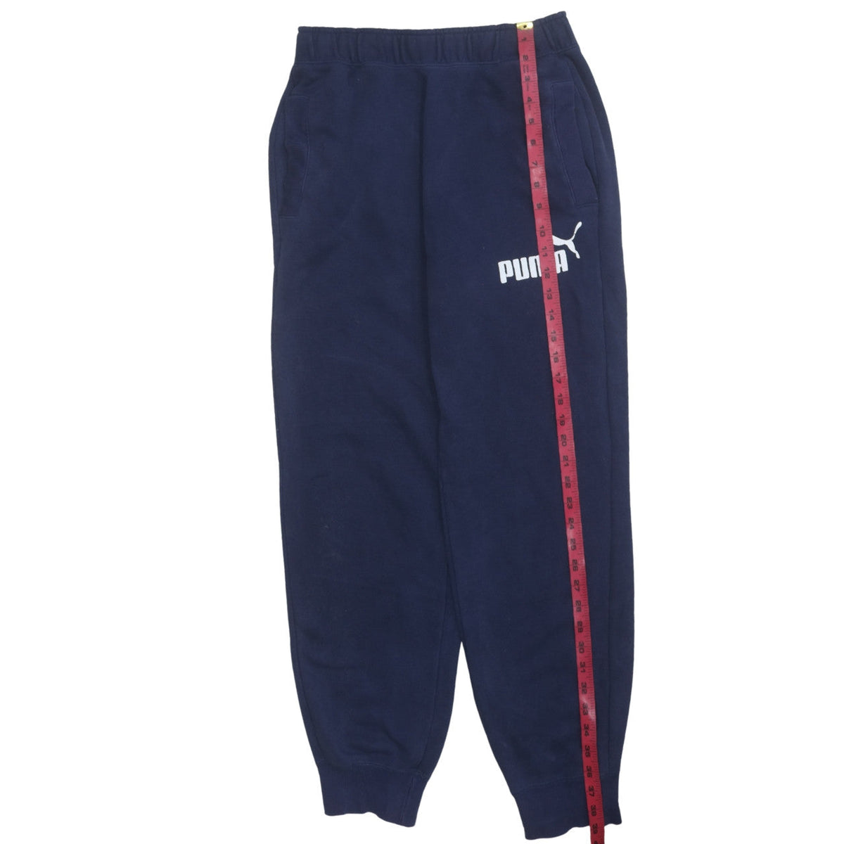 Puma Womens Blue Small Fleece Sweatpants Joggers Sportswear
