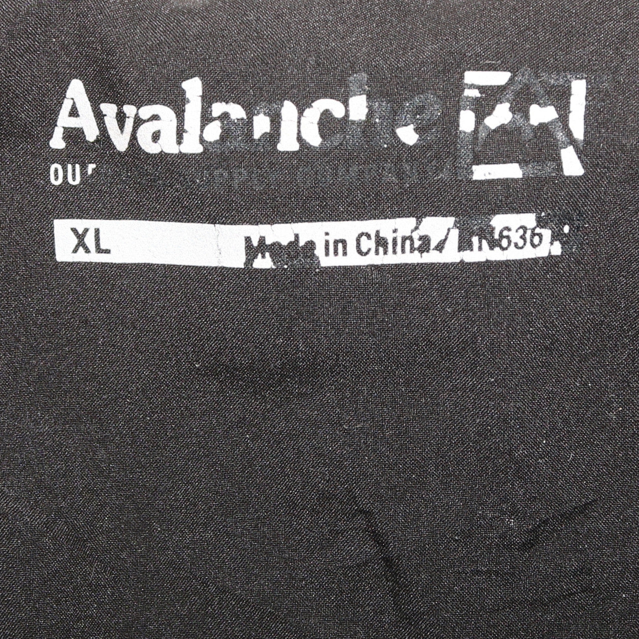Avalanche Men Black XL Full Zip Lightweight Jacket