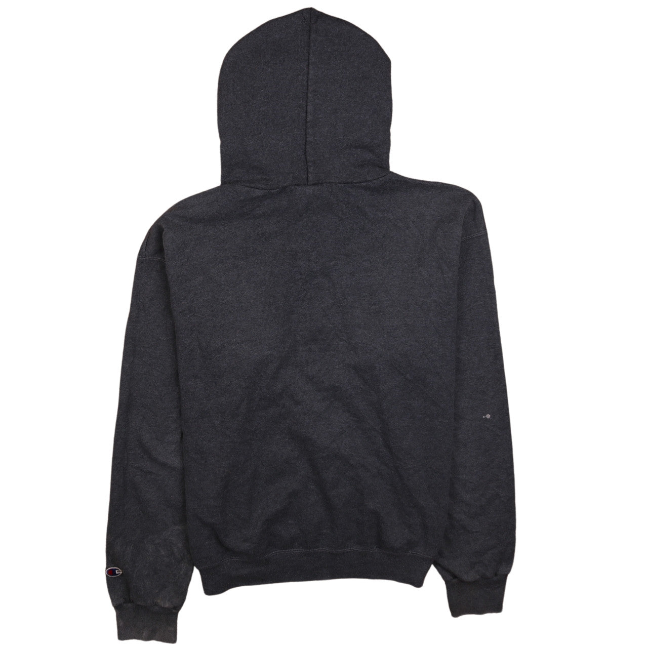 Champion Men's Grey Pullover Hoodie M Logo Athletic Sweatshirt