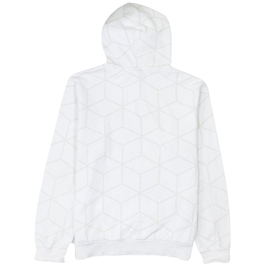 Puma Men's White Geometric Pullover Hoodie Size L