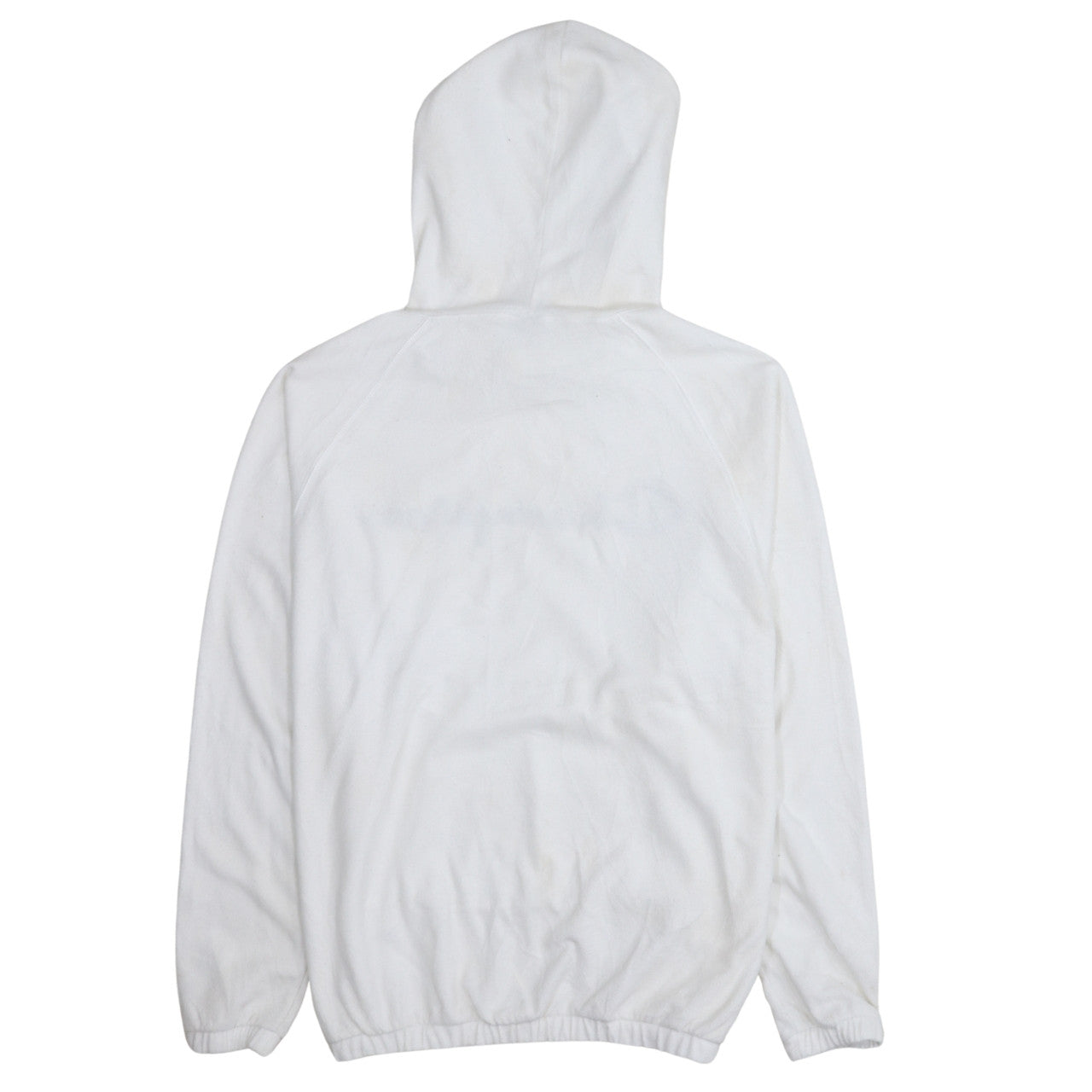 Champion Women White Medium Pullover Hoodie with Logo Print