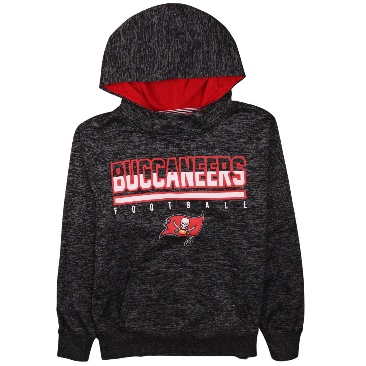 NFL Team Apparel Men's Black Buccaneers Pullover Hoodie Size S