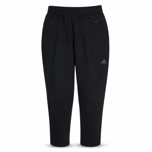 Adidas Womens Black Jogger Trousers L Elastic Waist Pockets Sports