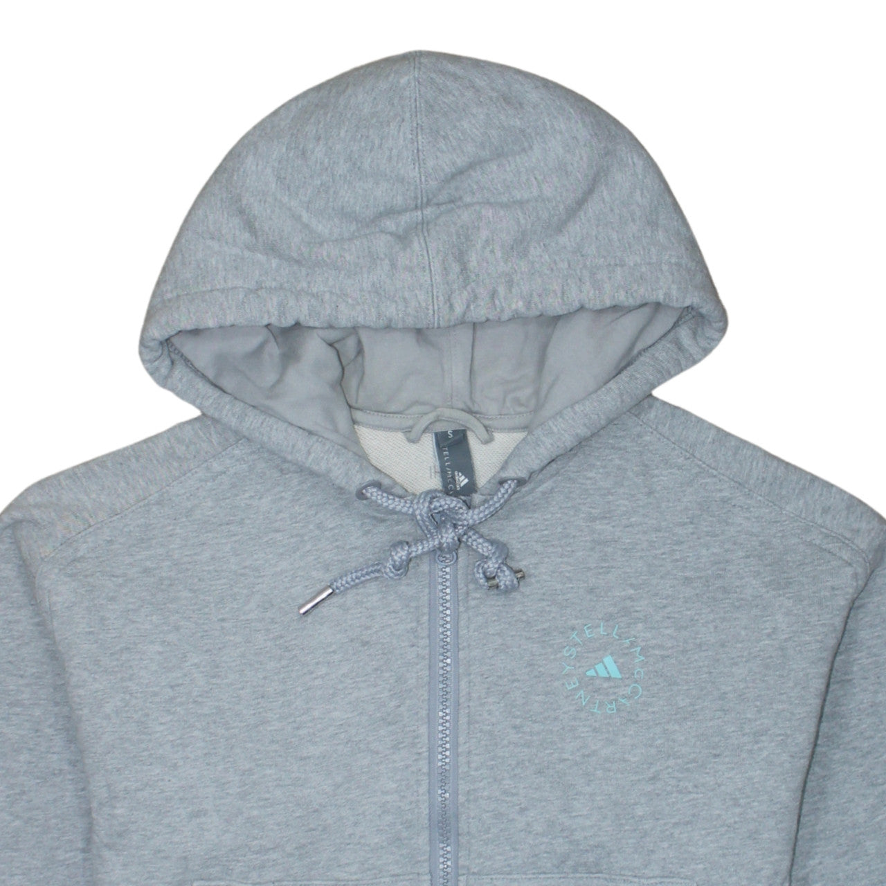 Adidas by Stella McCartney Grey Full Zip Hoodie Unisex S Regular