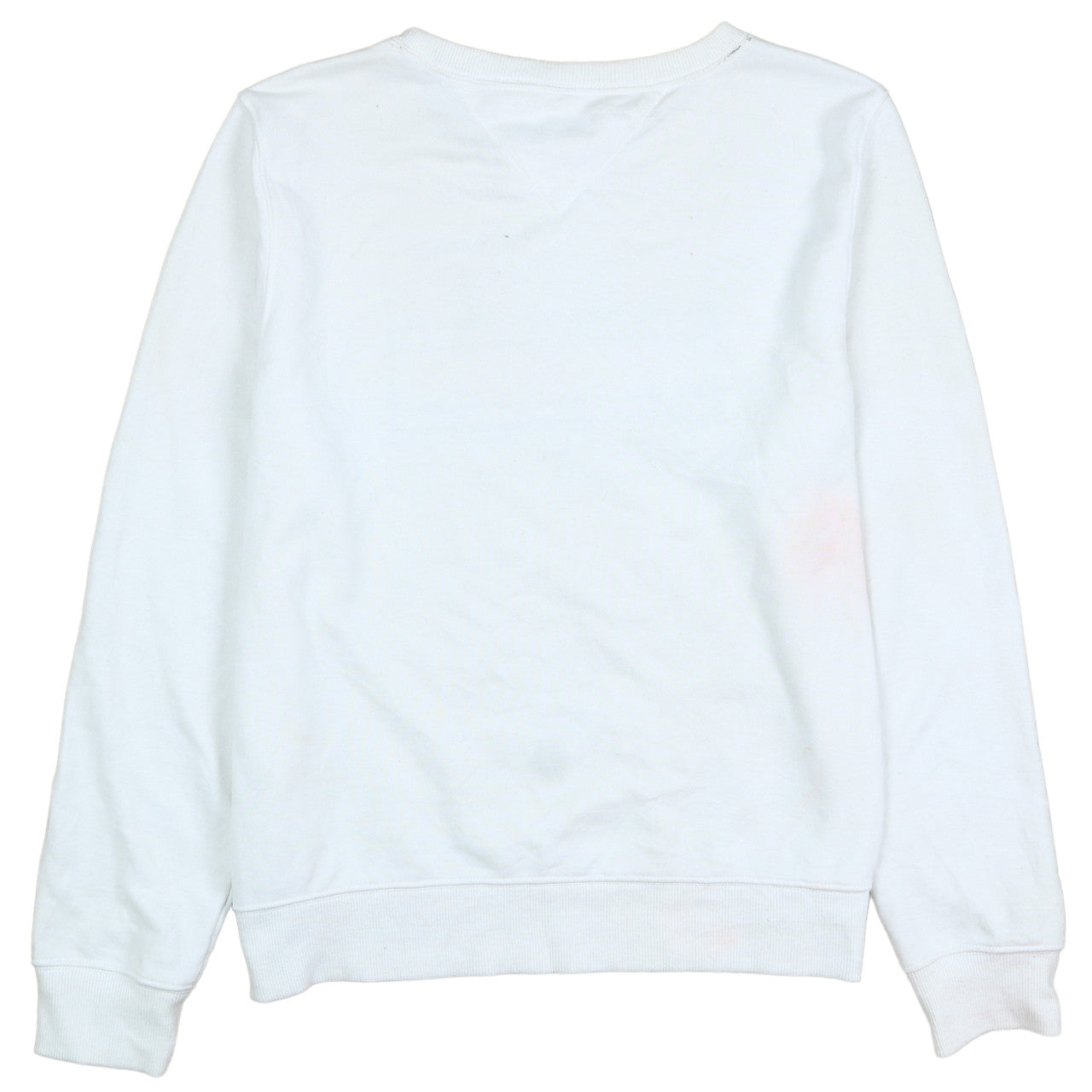 Tommy Jeans Men's White Logo Pullover Sweatshirt Size S