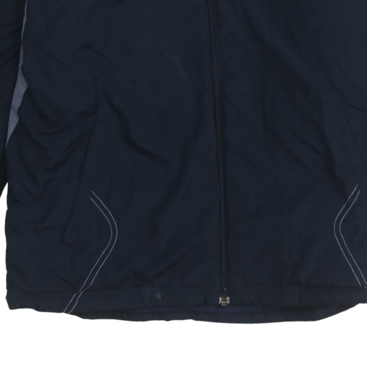 Adidas Men's Blue XL Puffer Jacket Full Zip Winter Sports Coat